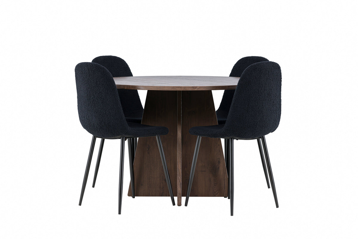 Bootcut Matbord med Polar Stolarna – MDF