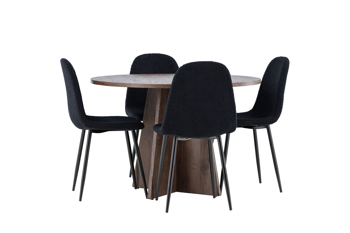 Bootcut Matbord med Polar Stolarna – MDF