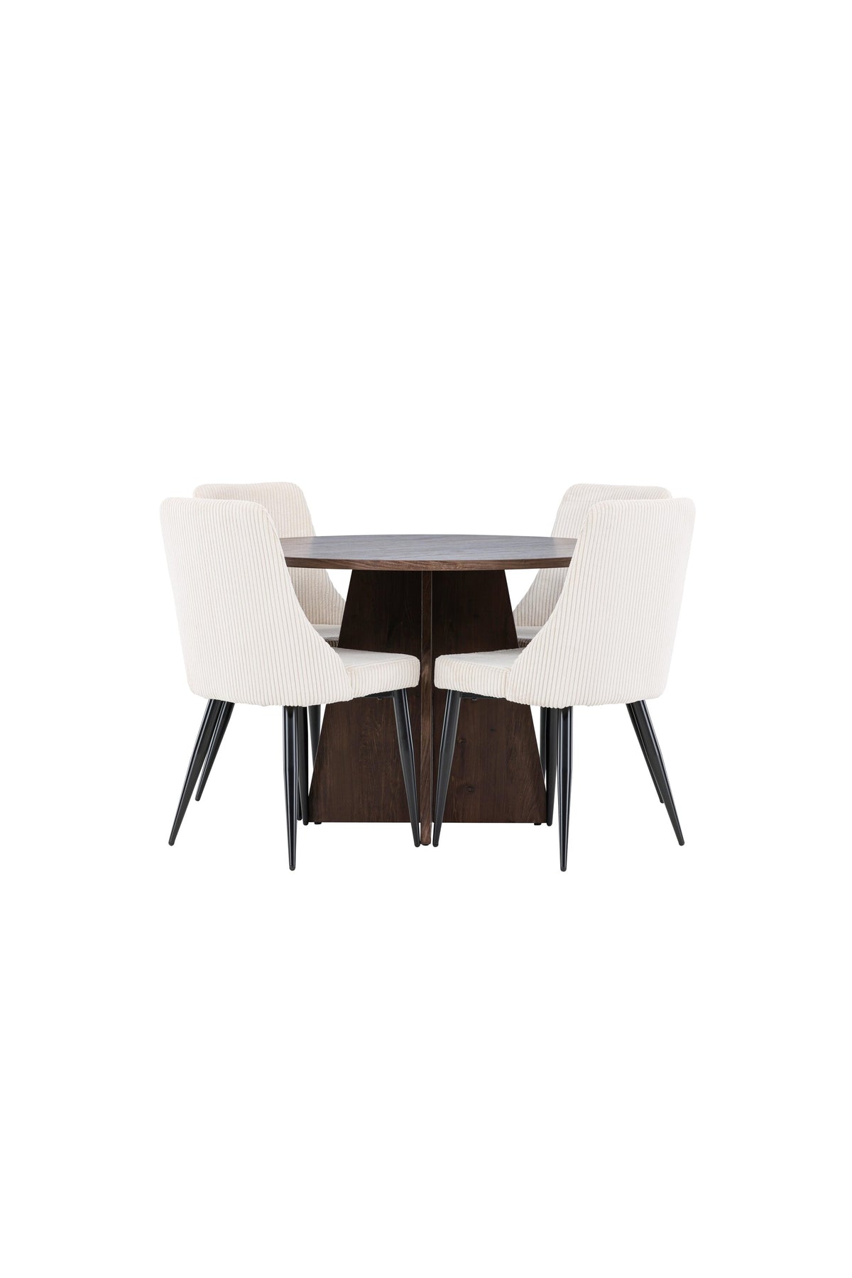 Bootcut Matbord med Leone Stolarna – MDF