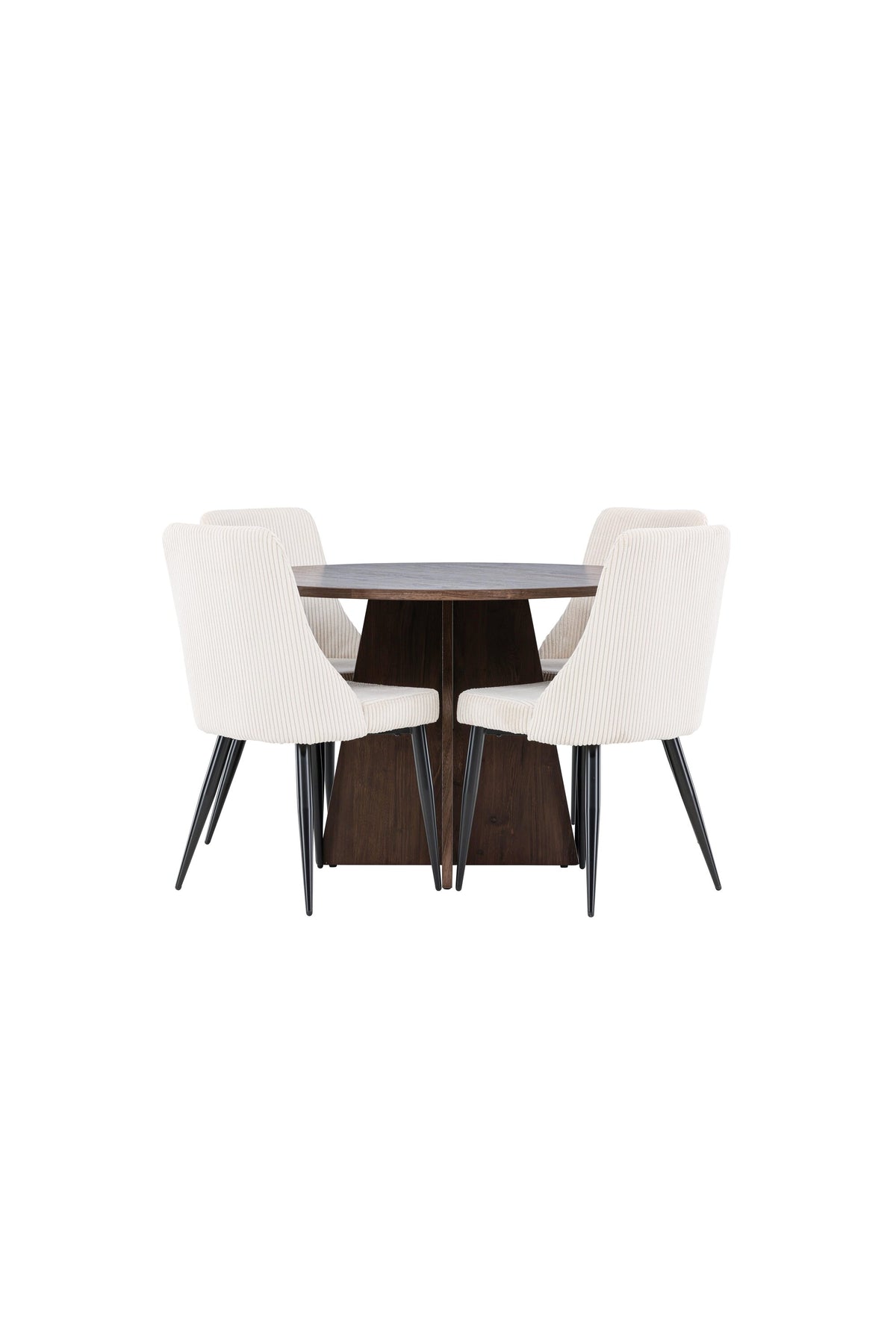 Bootcut Matbord med Leone Stolarna – MDF