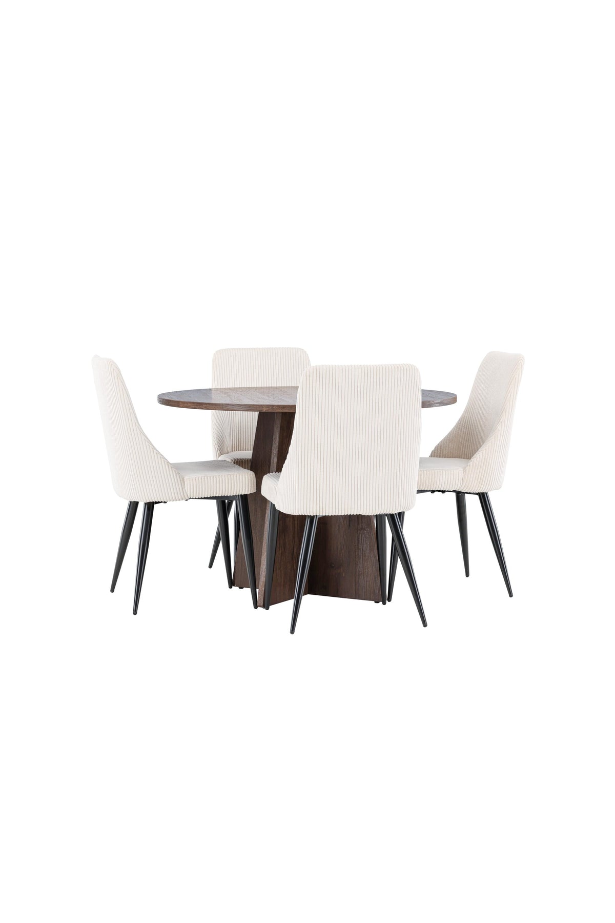 Bootcut Matbord med Leone Stolarna – MDF