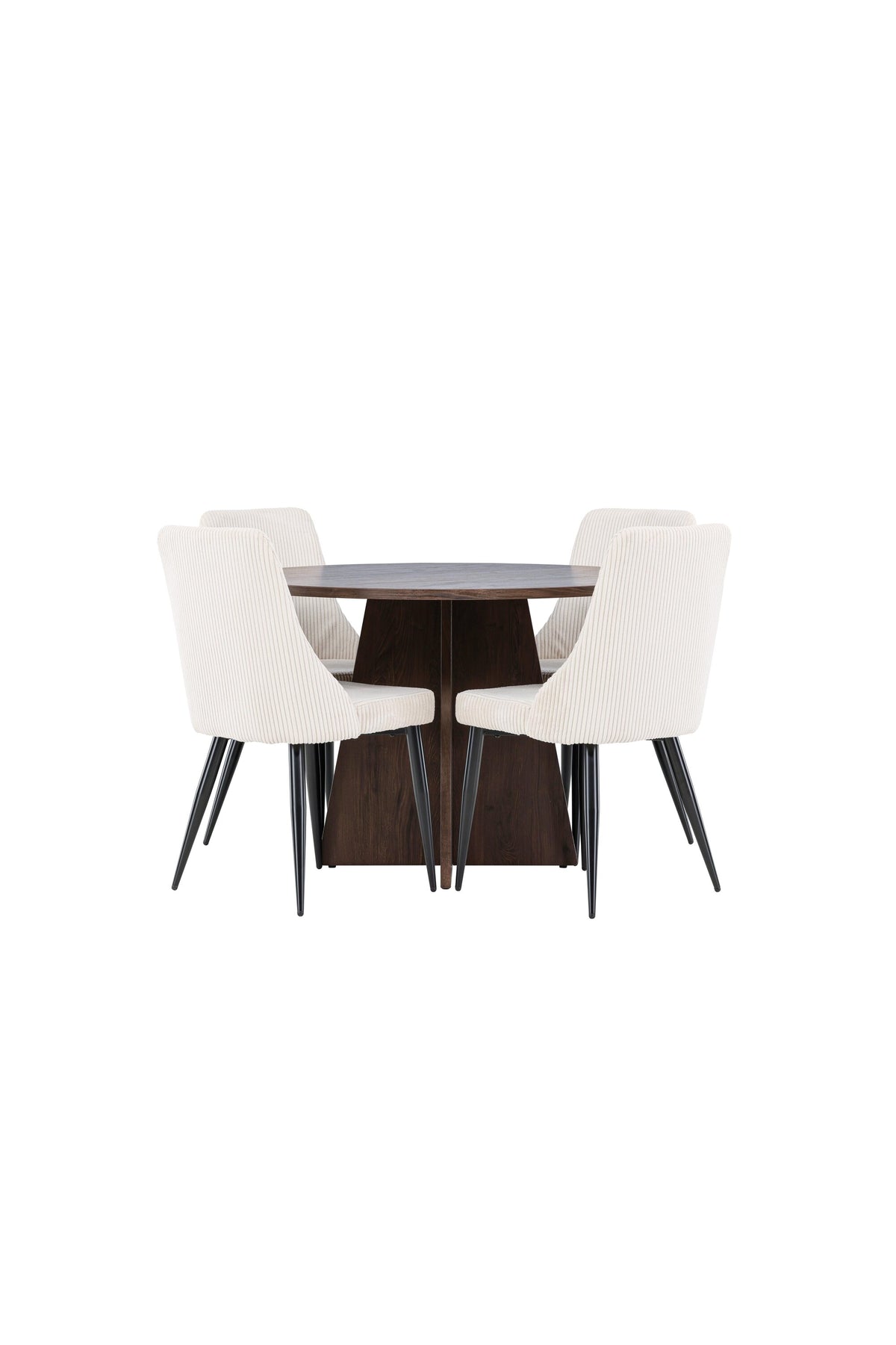 Bootcut Matbord med Leone Stolarna – MDF