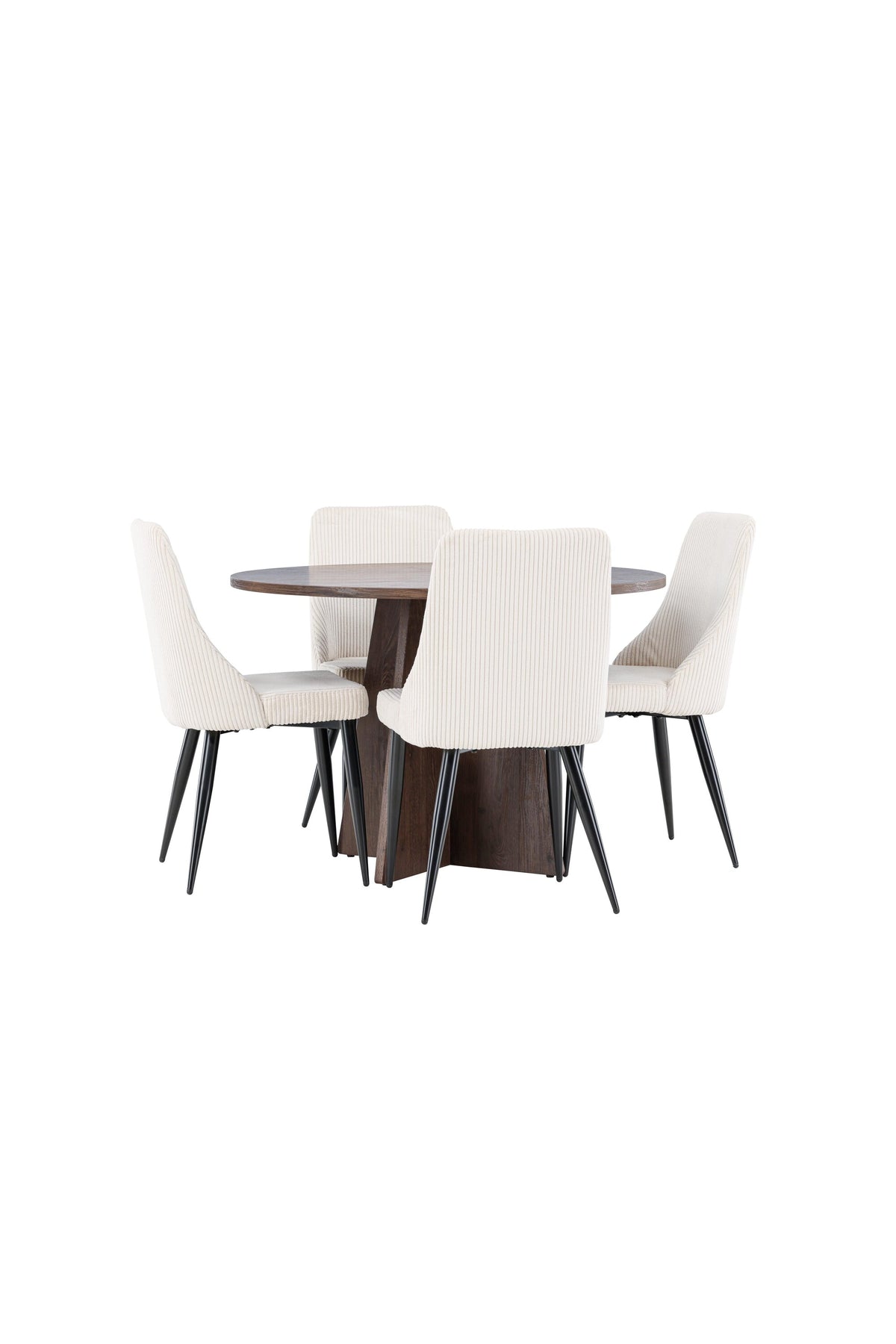 Bootcut Matbord med Leone Stolarna – MDF