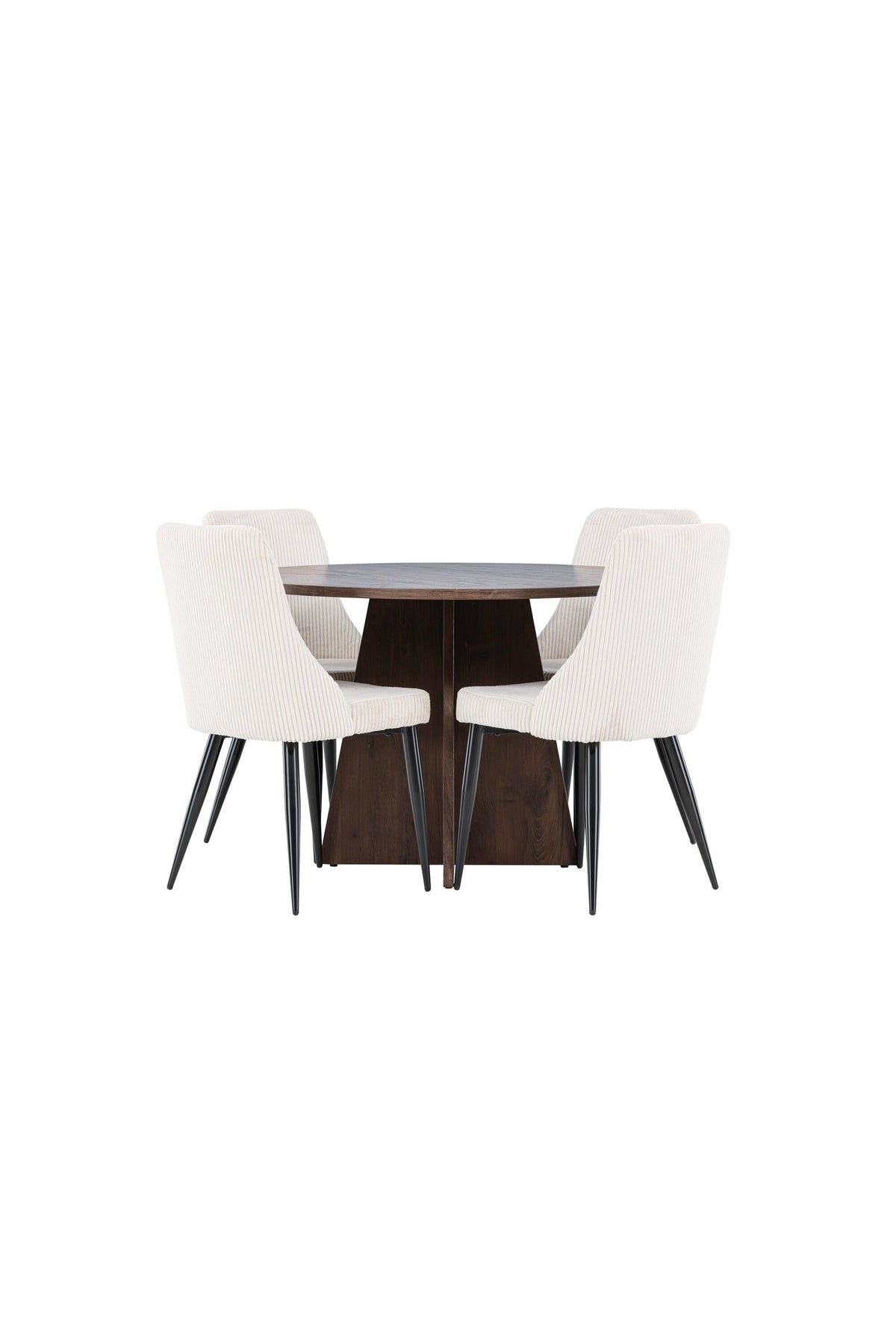 Bootcut Matbord med Leone Stolarna – MDF