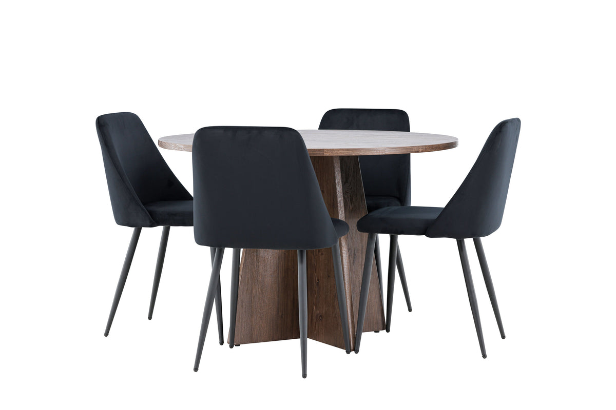 Bootcut Matbord med Night Stolarna – MDF