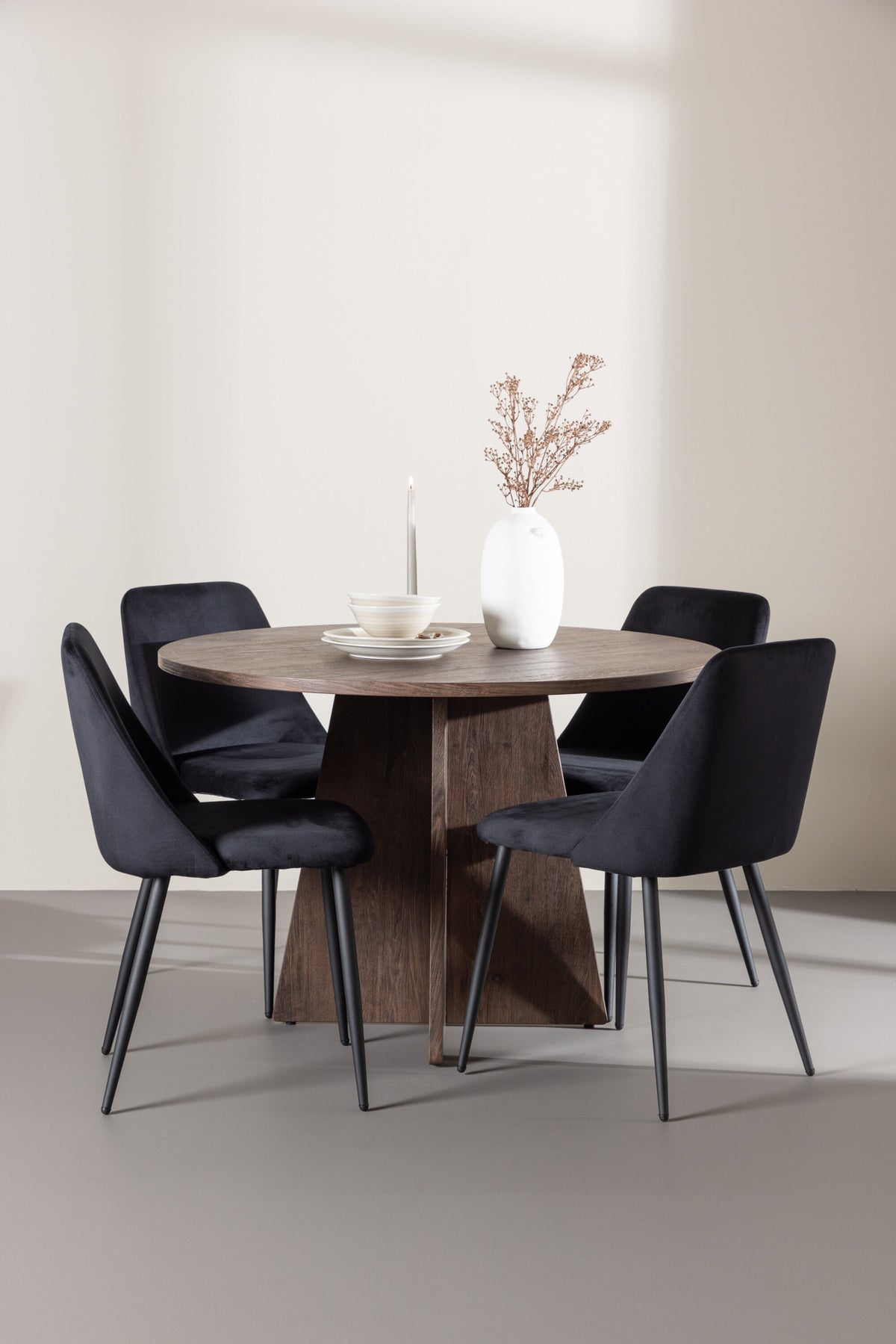 Bootcut Matbord med Night Stolarna – MDF