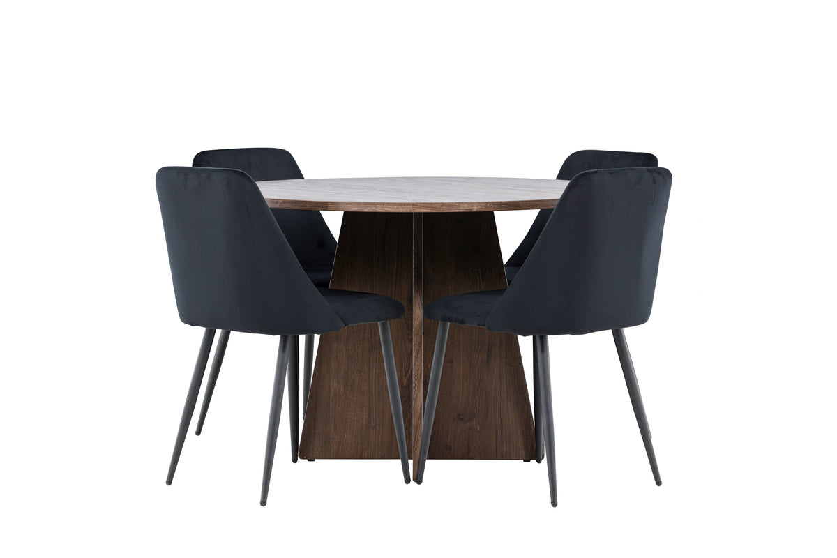 Bootcut Matbord med Night Stolarna – MDF