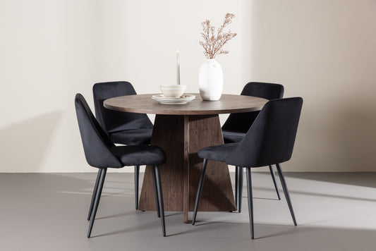 Bootcut Matbord med Night Stolarna – MDF