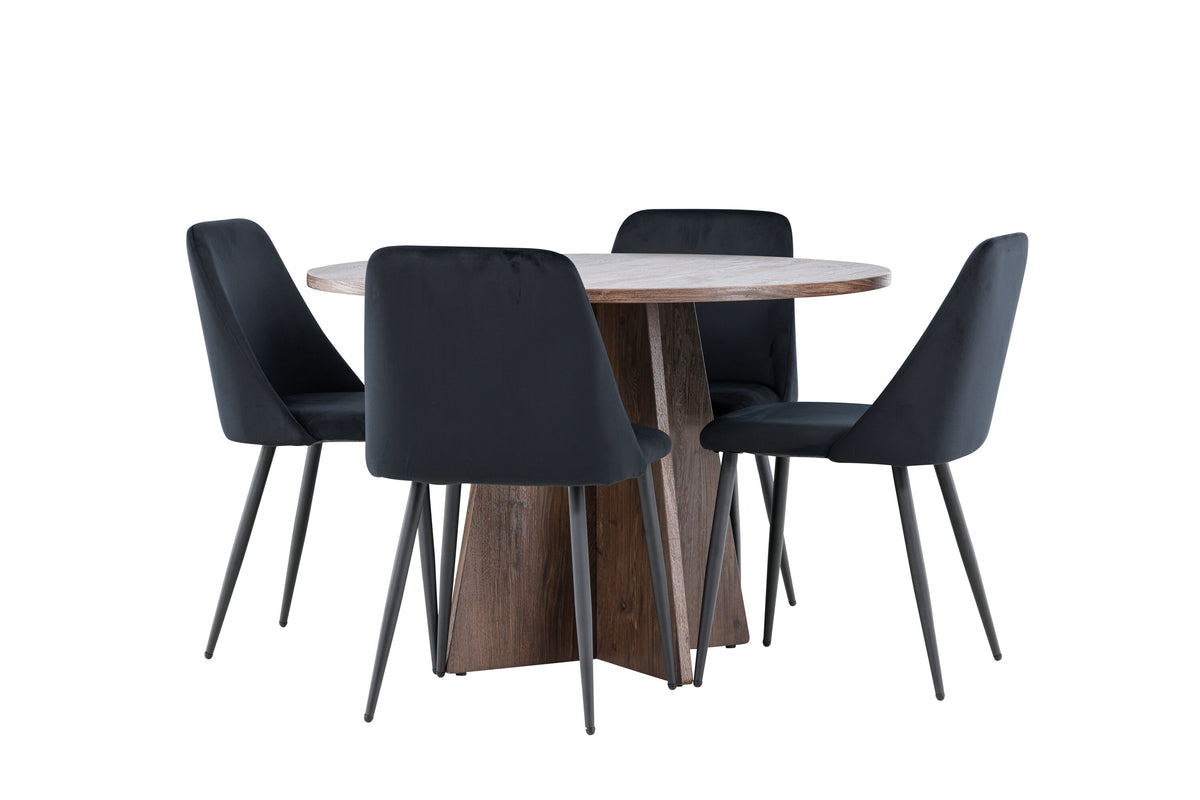 Bootcut Matbord med Night Stolarna – MDF