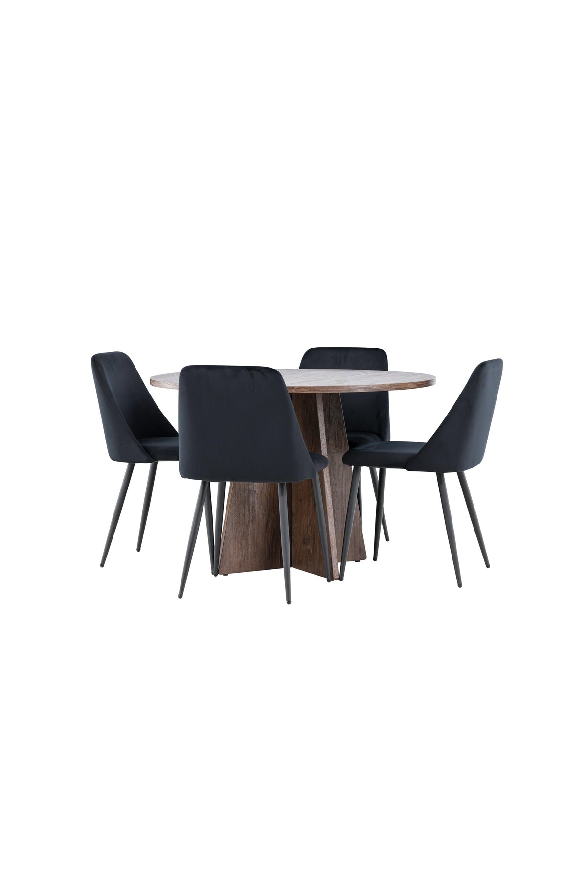 Bootcut Matbord med Night Stolarna – MDF