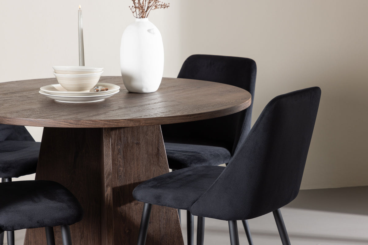 Bootcut Matbord med Night Stolarna – MDF