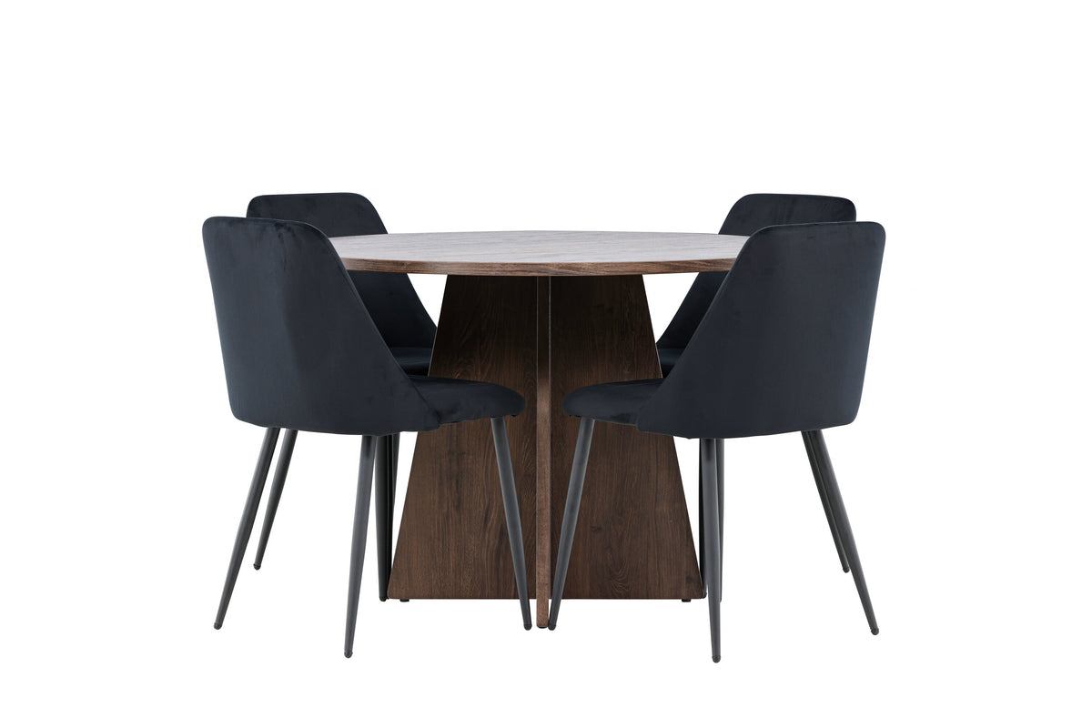 Bootcut Matbord med Night Stolarna – MDF