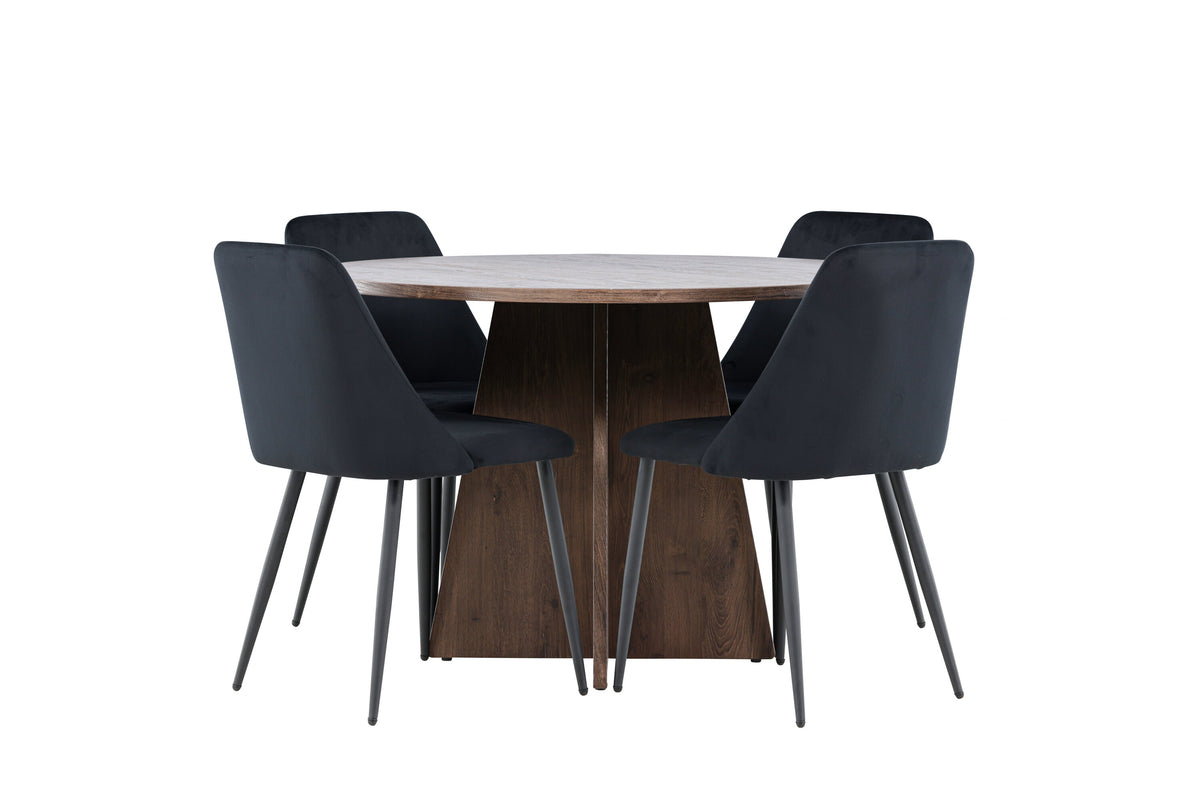 Bootcut Matbord med Night Stolarna – MDF
