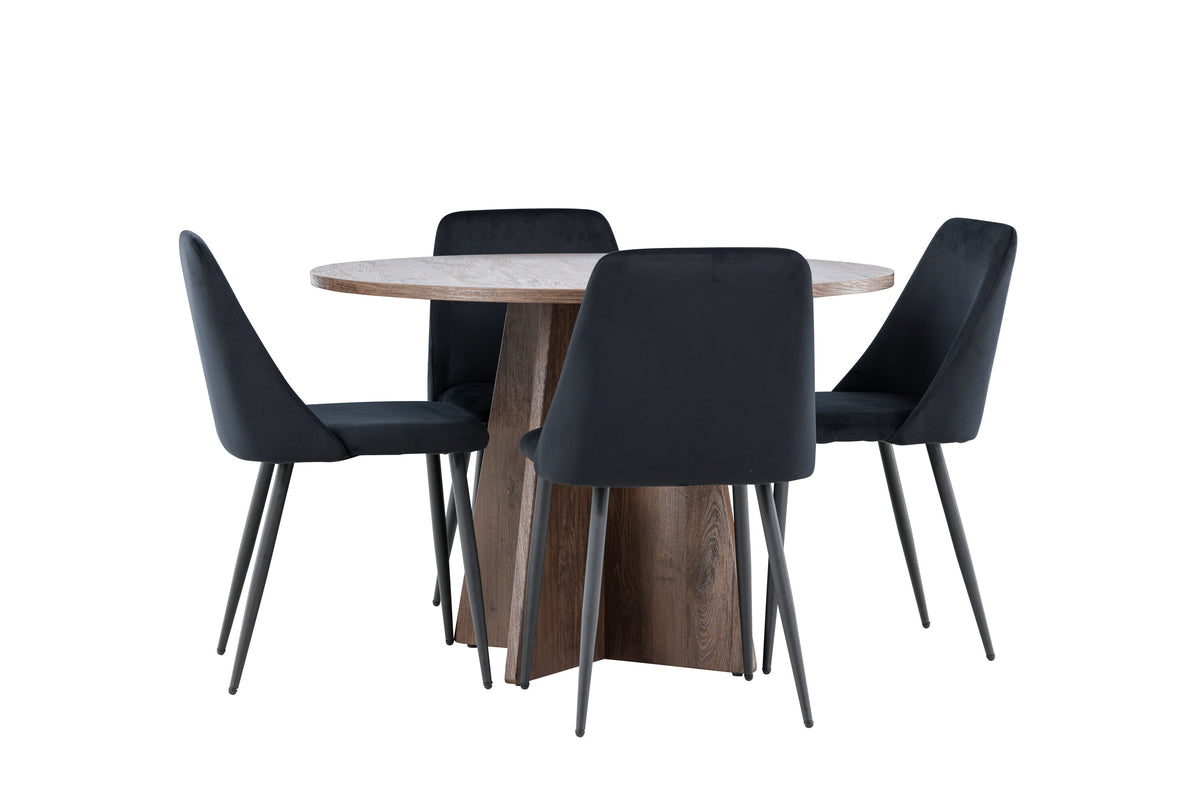 Bootcut Matbord med Night Stolarna – MDF