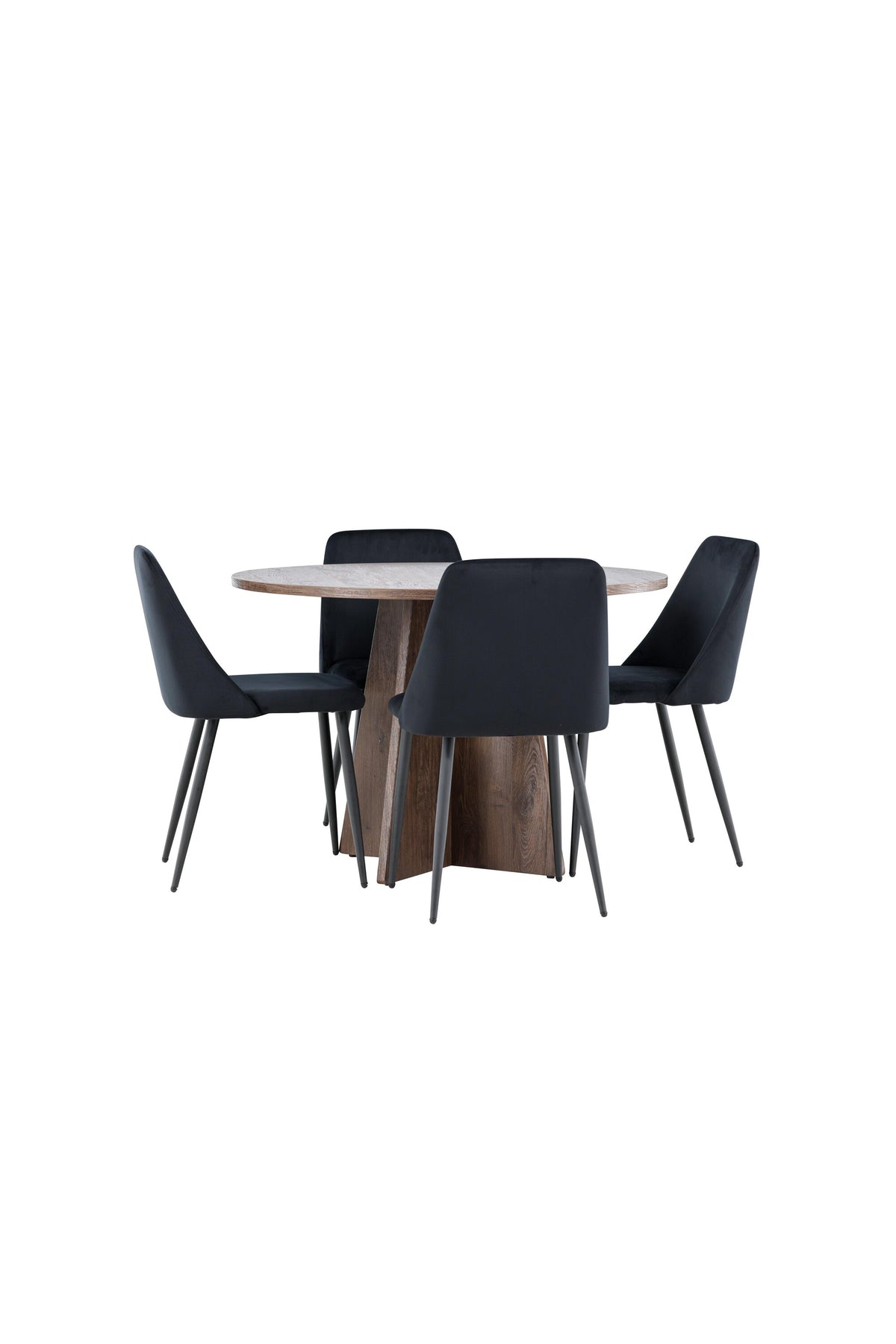 Bootcut Matbord med Night Stolarna – MDF