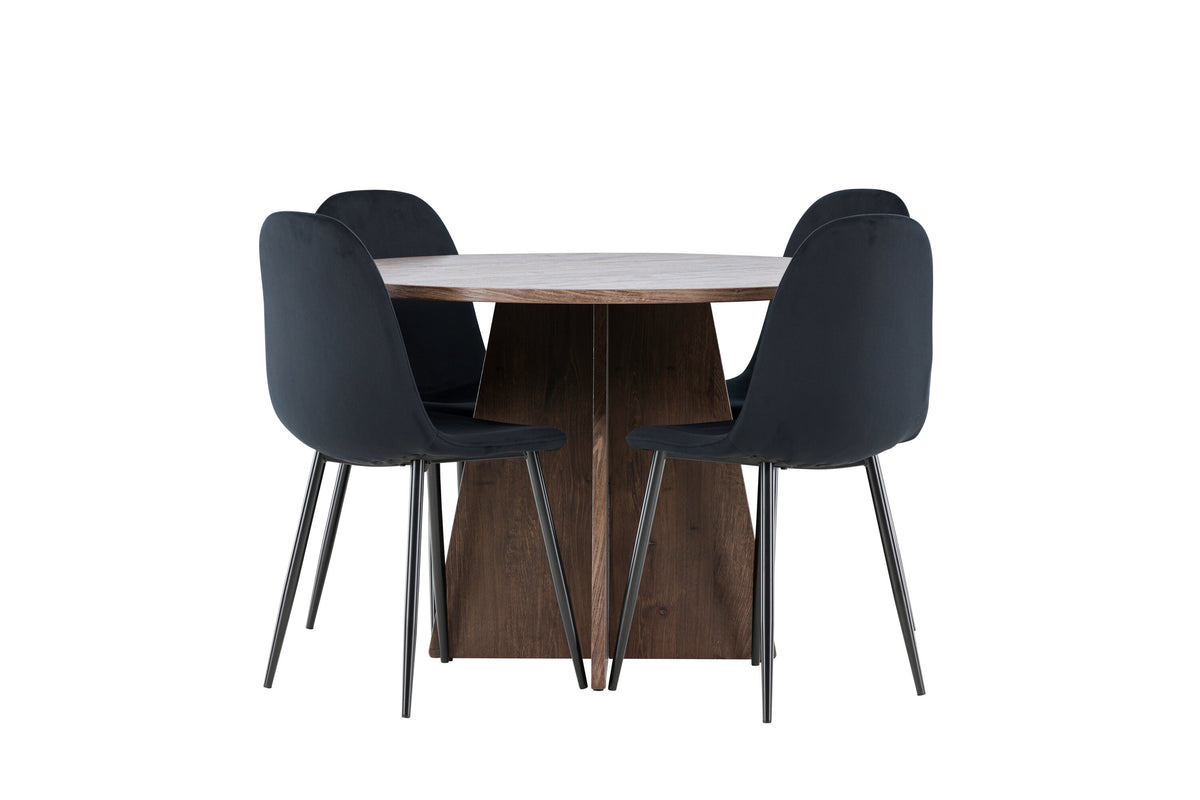 Bootcut Matbord med Polar Stolarna – MDF