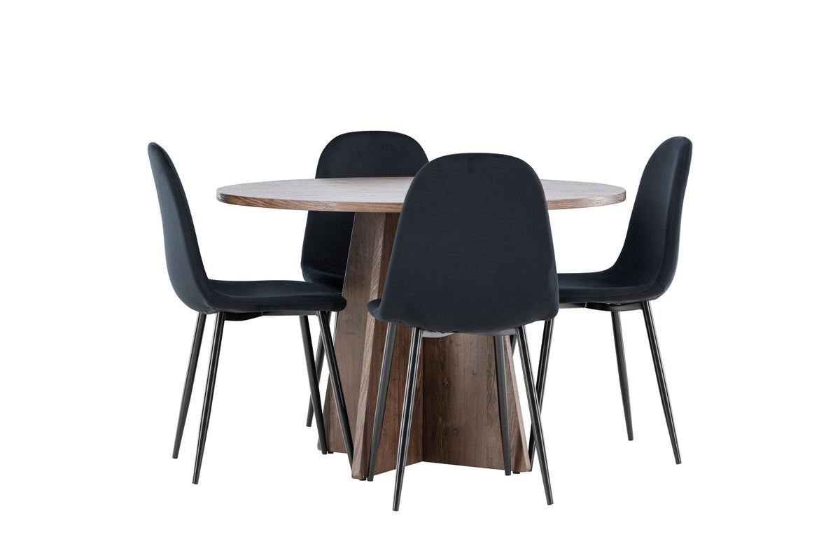 Bootcut Matbord med Polar Stolarna – MDF