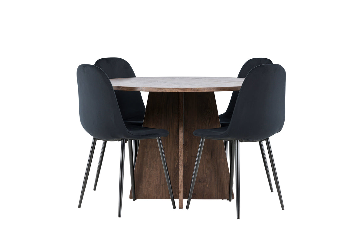 Bootcut Matbord med Polar Stolarna – MDF