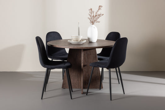 Bootcut Matbord med Polar Stolarna – MDF