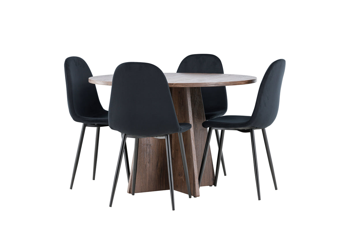 Bootcut Matbord med Polar Stolarna – MDF