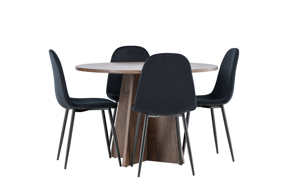 Bootcut Matbord med Polar Stolarna – MDF