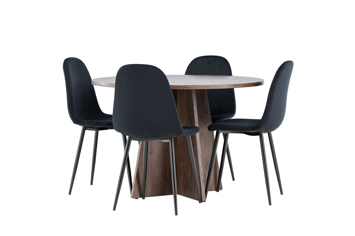 Bootcut Matbord med Polar Stolarna – MDF