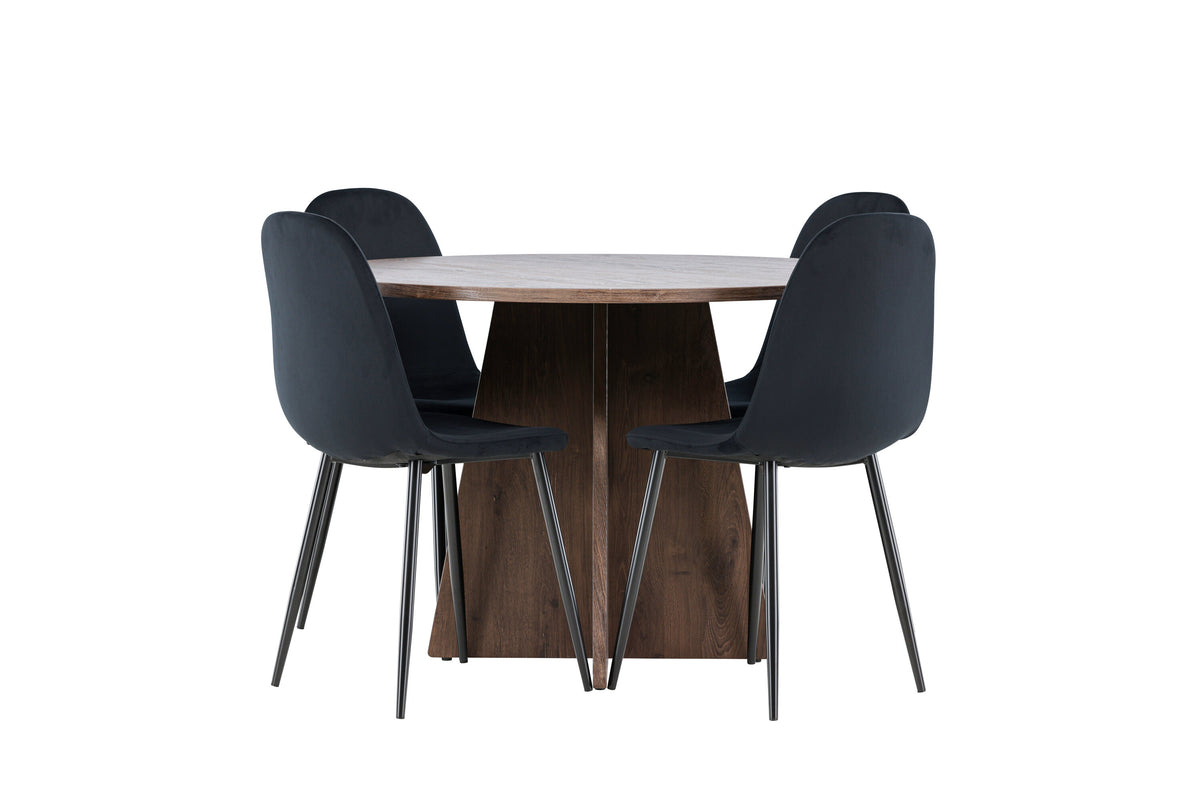 Bootcut Matbord med Polar Stolarna – MDF