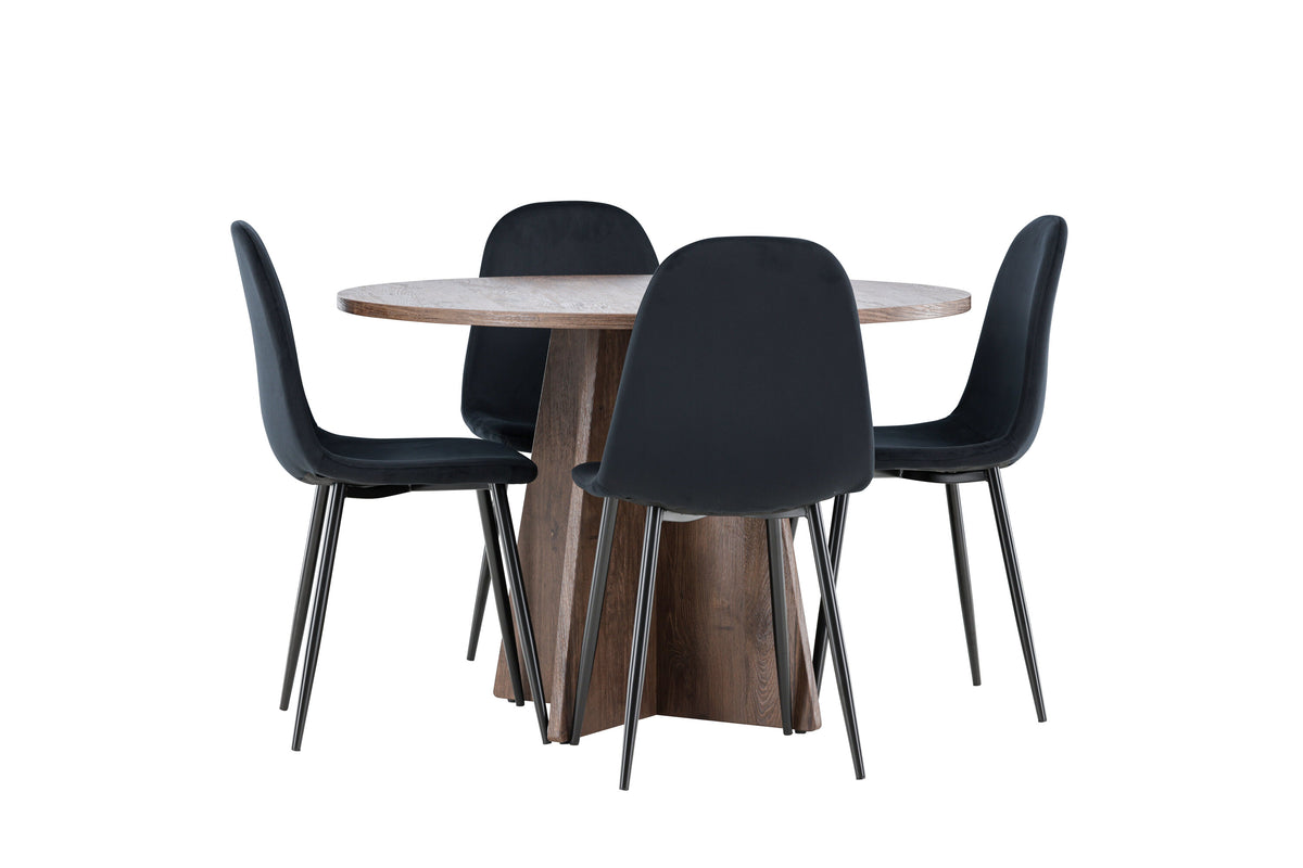 Bootcut Matbord med Polar Stolarna – MDF