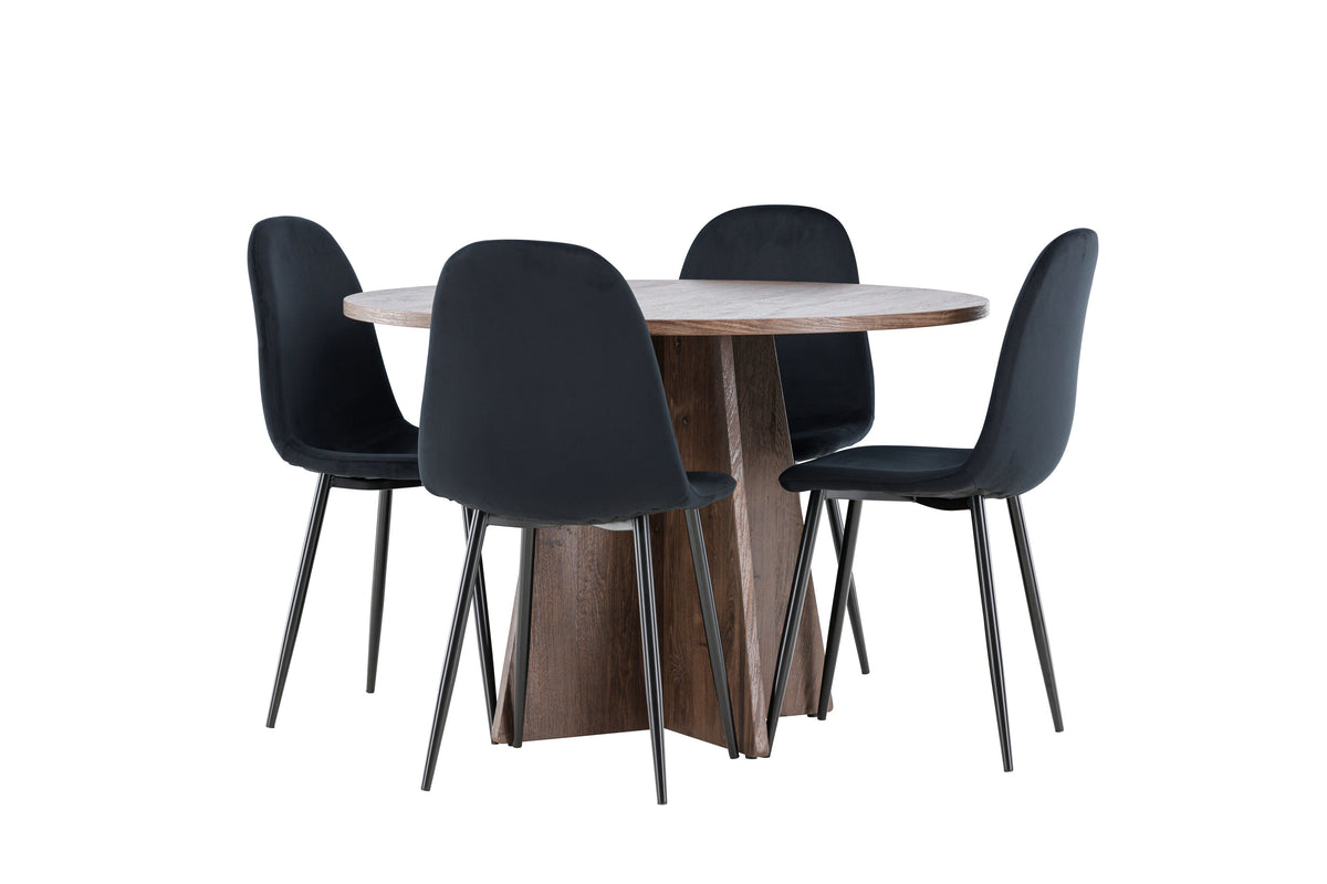 Bootcut Matbord med Polar Stolarna – MDF