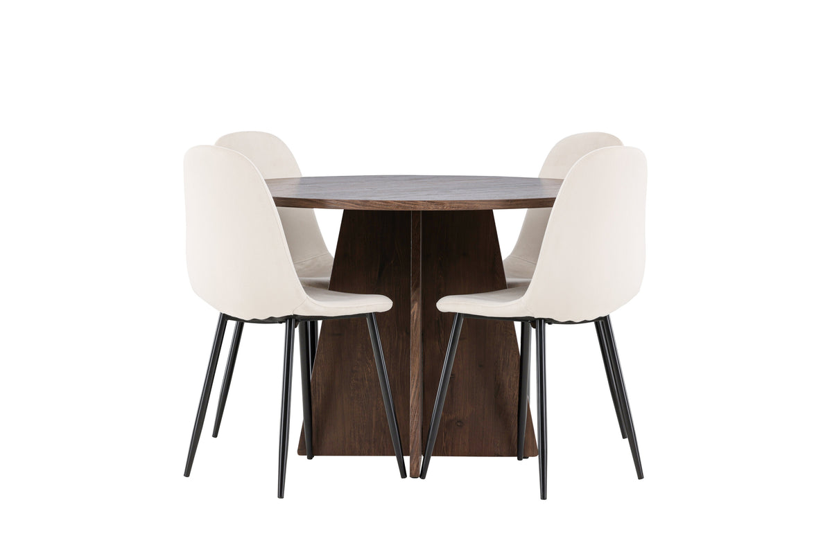 Bootcut Matbord med Polar Stolarna – MDF