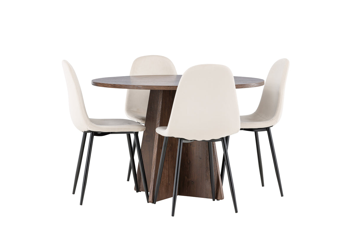Bootcut Matbord med Polar Stolarna – MDF