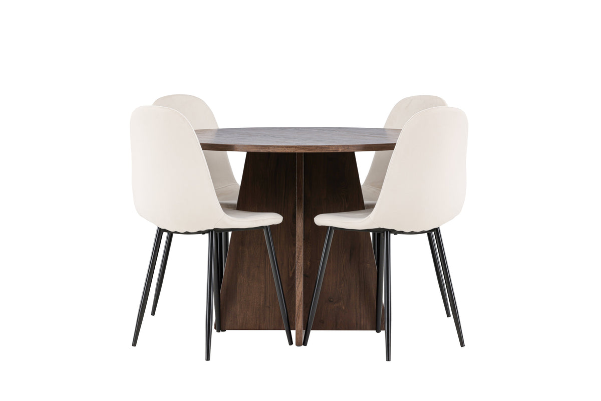 Bootcut Matbord med Polar Stolarna – MDF