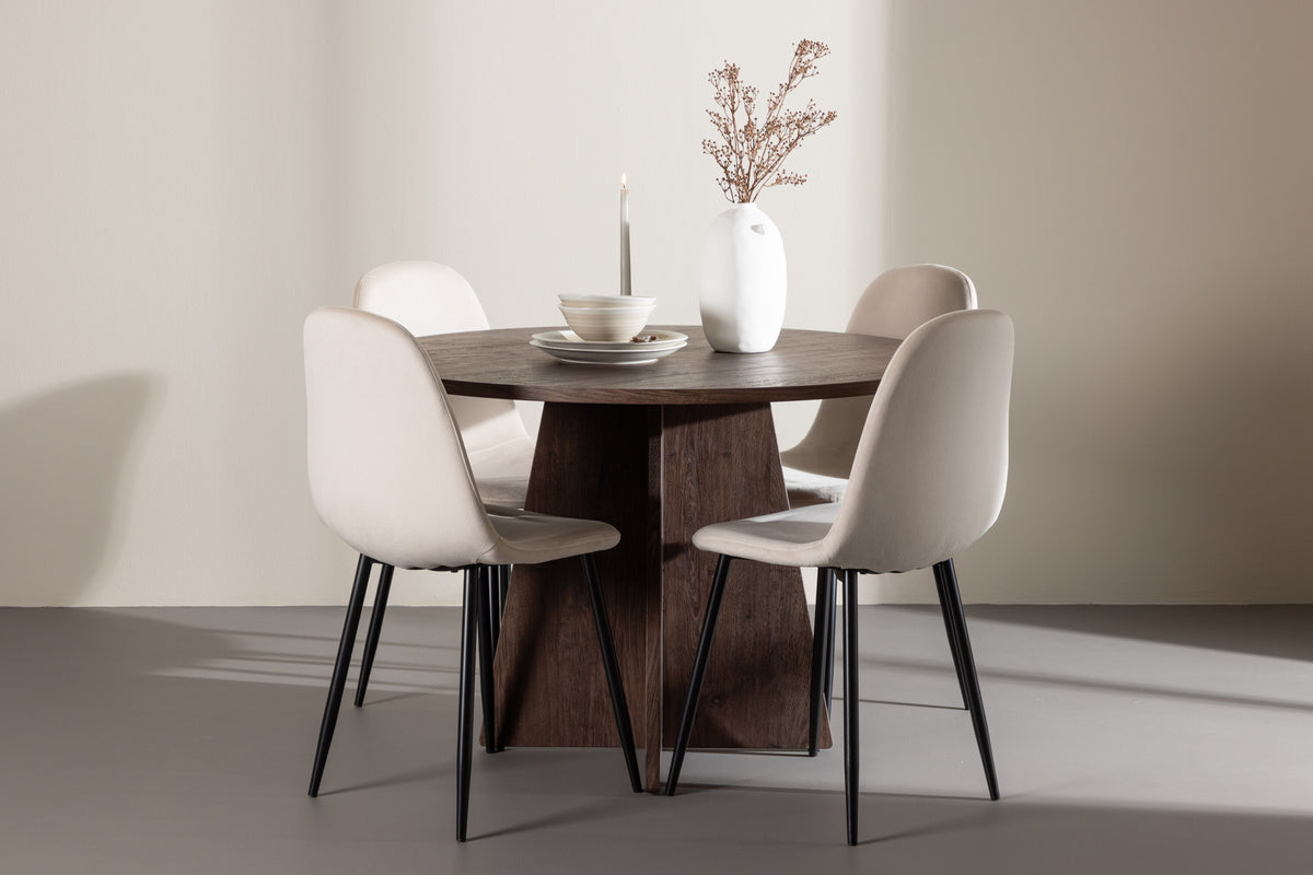 Bootcut Matbord med Polar Stolarna – MDF
