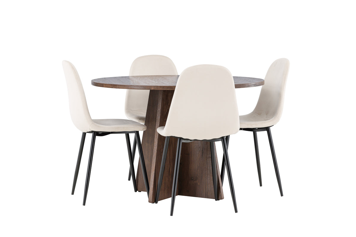 Bootcut Matbord med Polar Stolarna – MDF