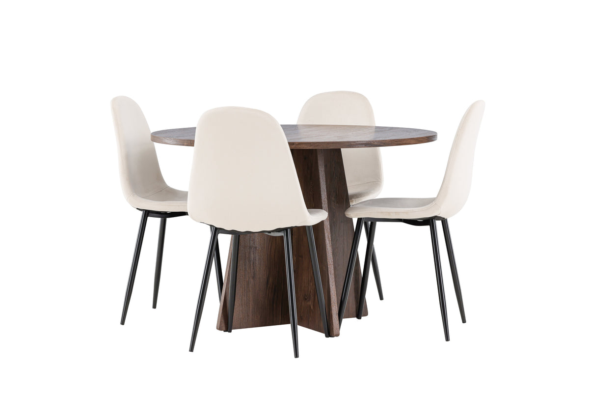 Bootcut Matbord med Polar Stolarna – MDF