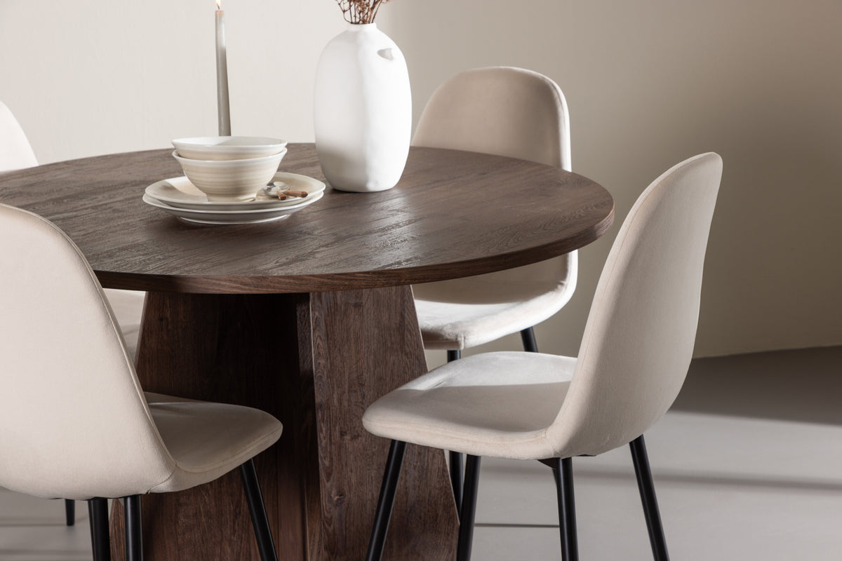Bootcut Matbord med Polar Stolarna – MDF