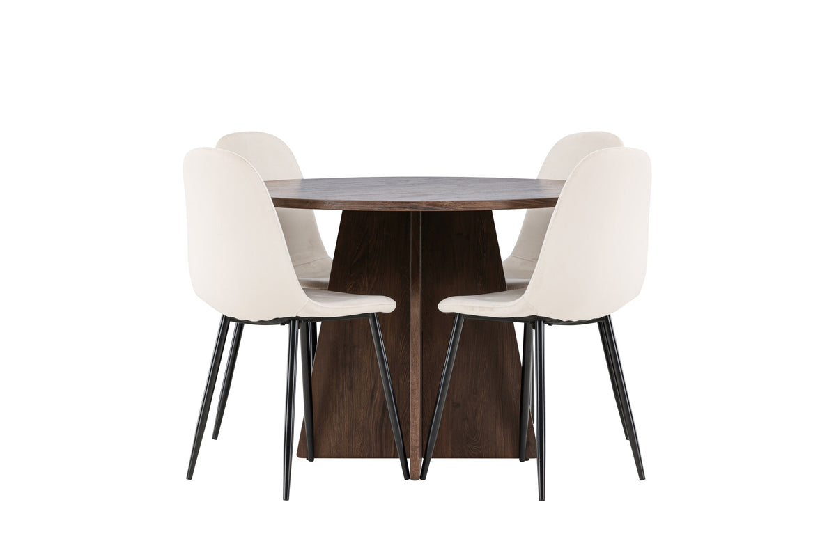 Bootcut Matbord med Polar Stolarna – MDF