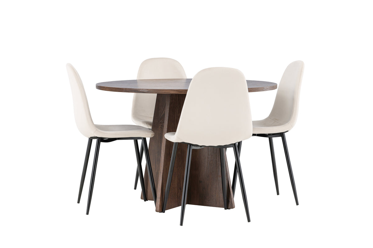 Bootcut Matbord med Polar Stolarna – MDF