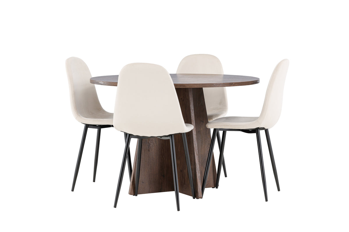 Bootcut Matbord med Polar Stolarna – MDF