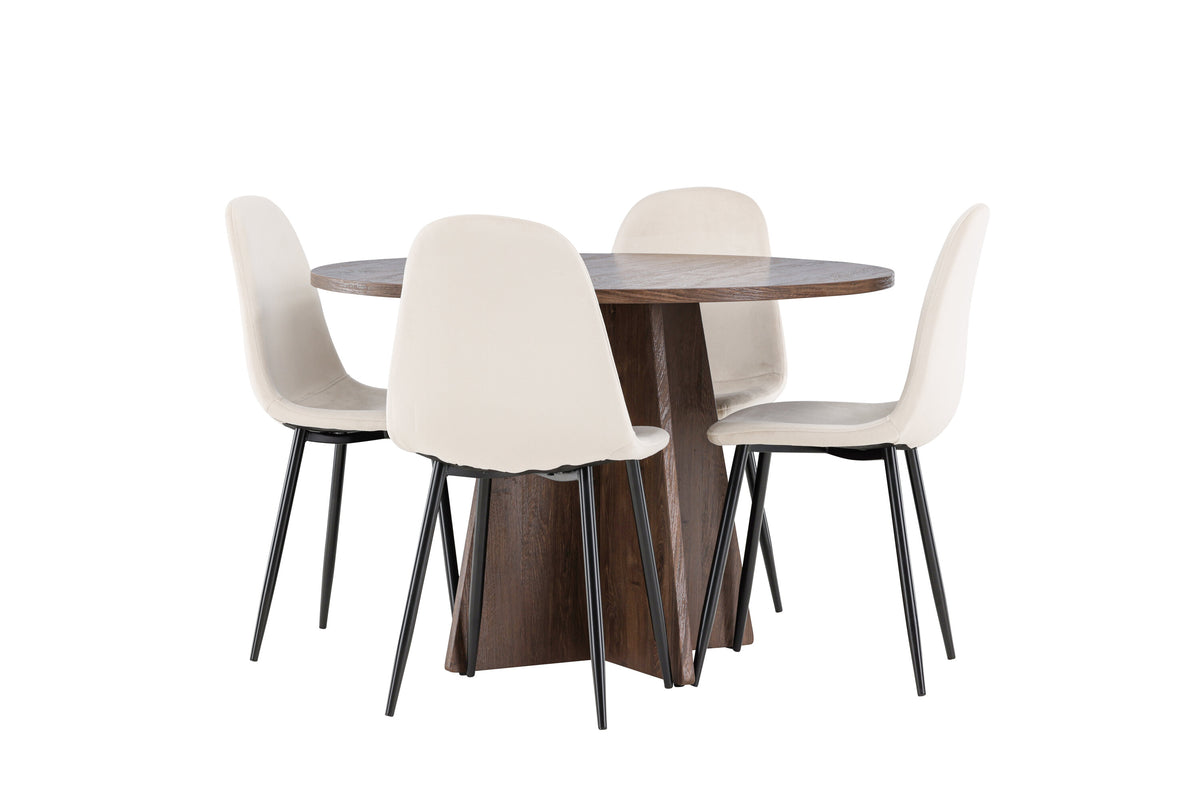 Bootcut Matbord med Polar Stolarna – MDF