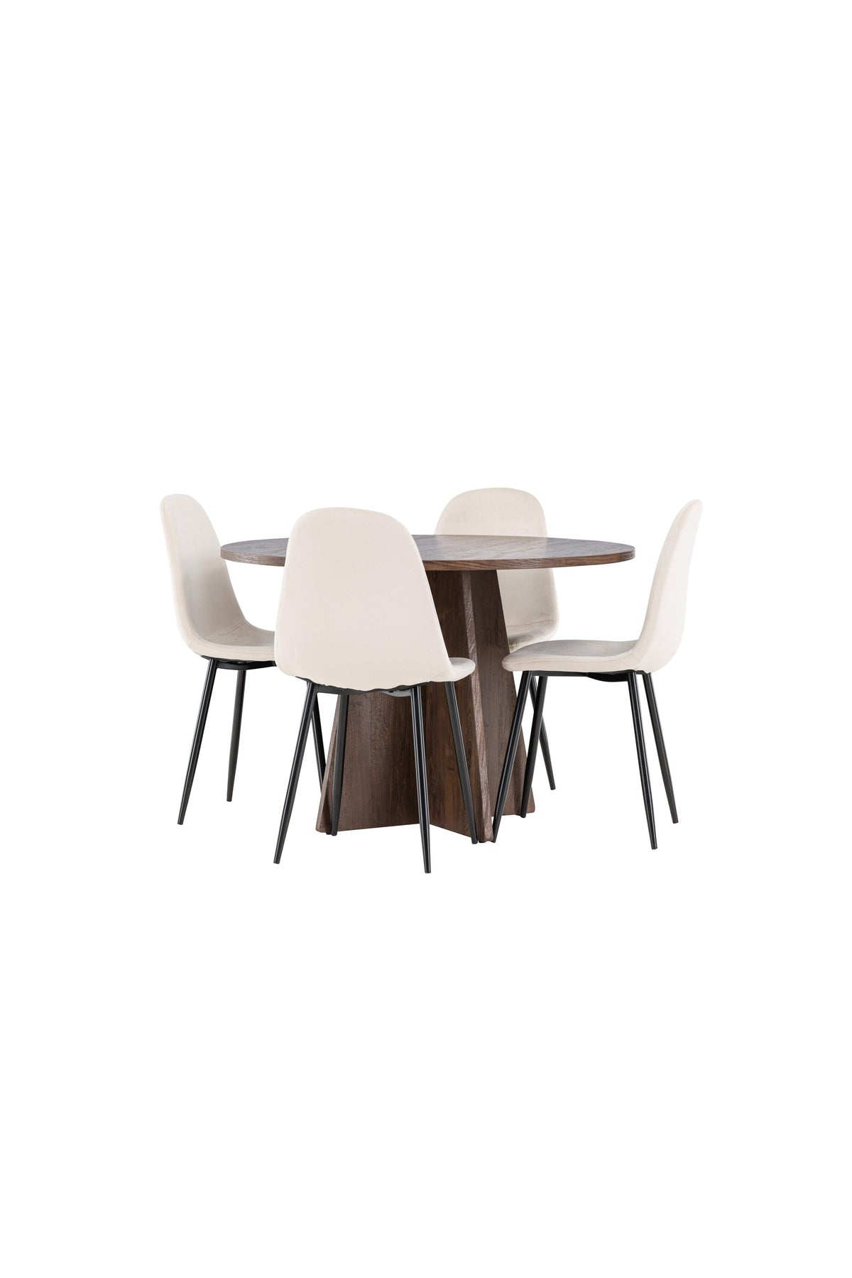 Bootcut Matbord med Polar Stolarna – MDF