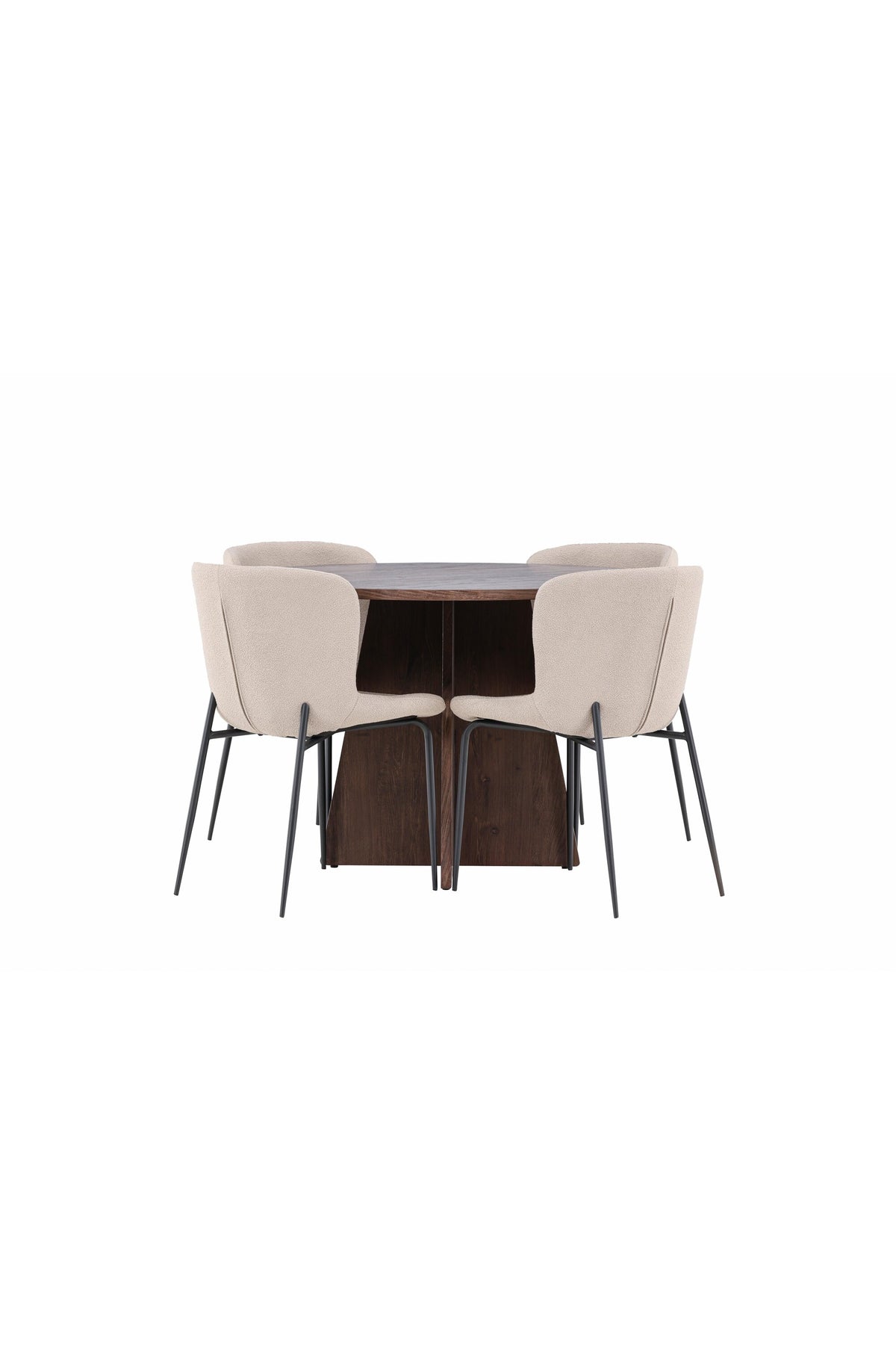 Bootcut Matbord med Modesto Stolarna – MDF