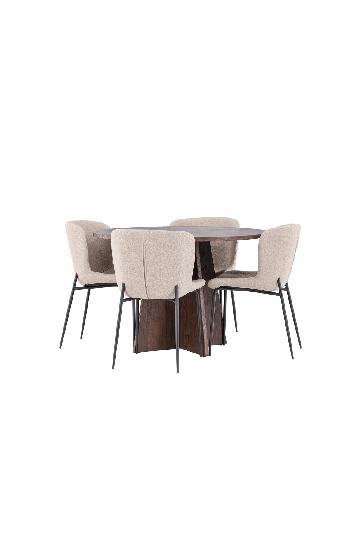 Bootcut Matbord med Modesto Stolarna – MDF