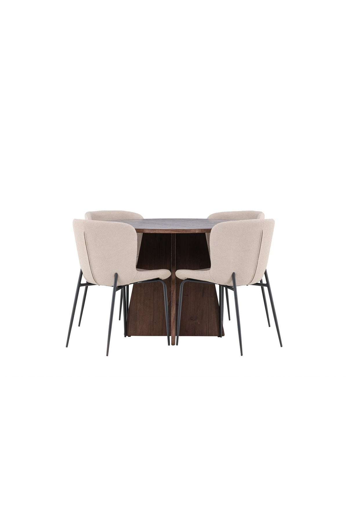 Bootcut Matbord med Modesto Stolarna – MDF