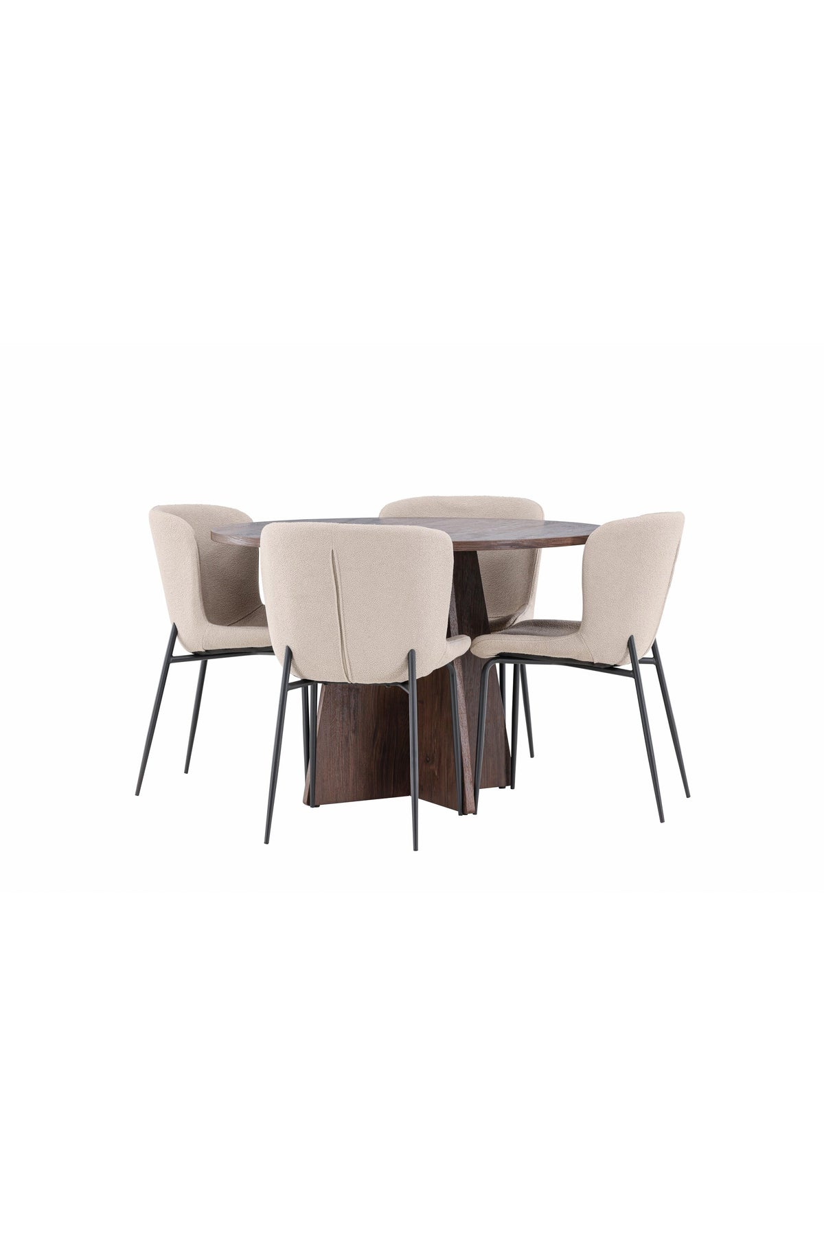 Bootcut Matbord med Modesto Stolarna – MDF