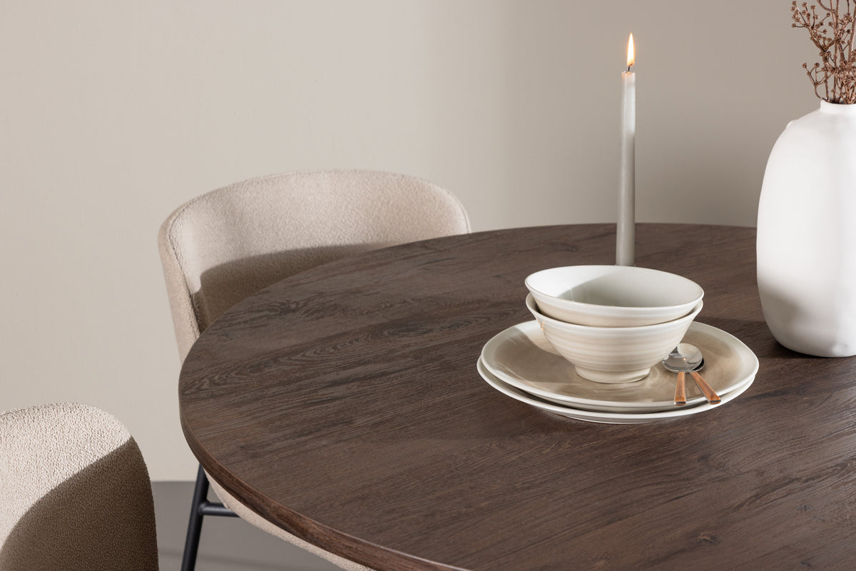 Bootcut Matbord med Modesto Stolarna – MDF