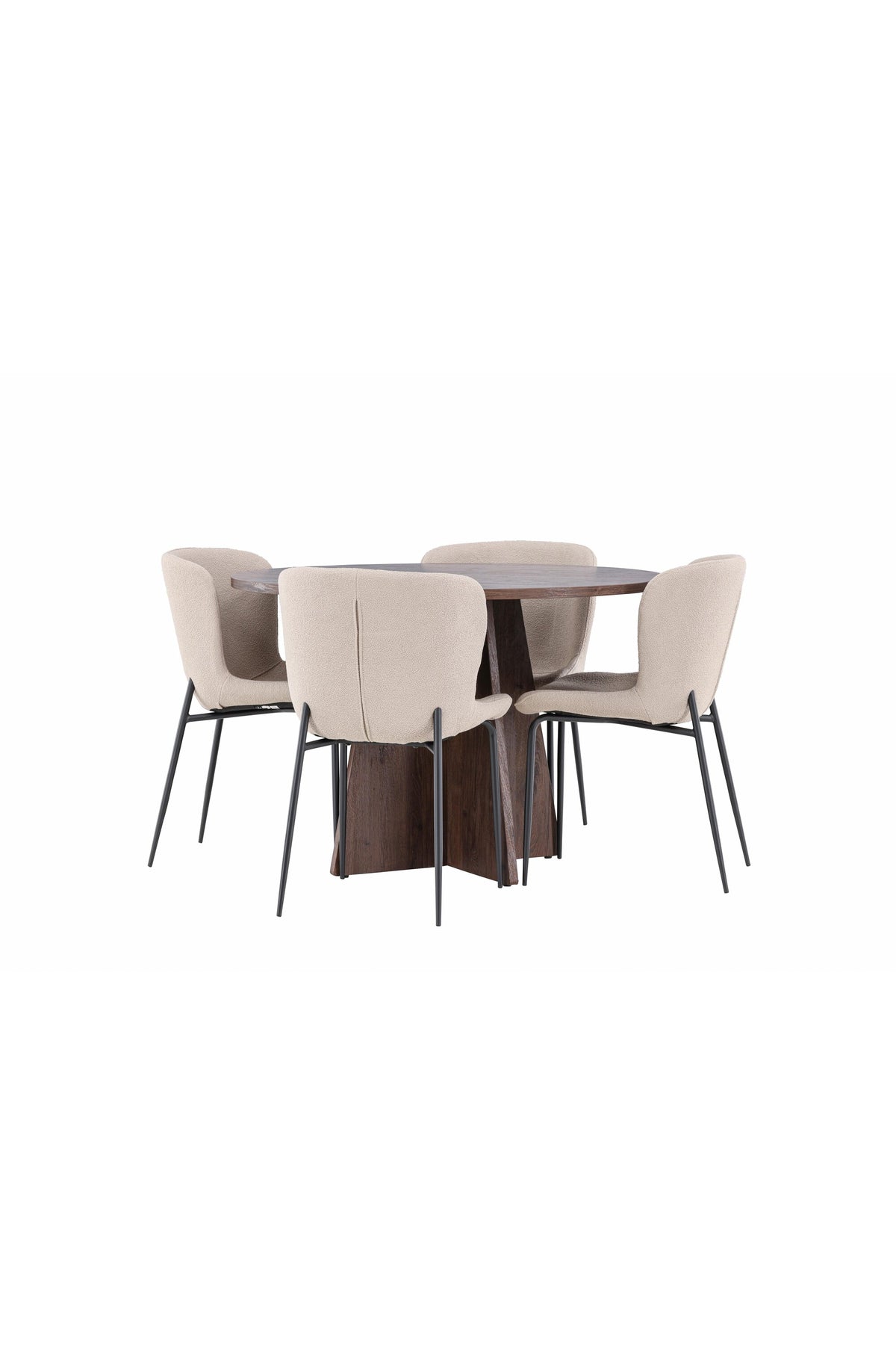 Bootcut Matbord med Modesto Stolarna – MDF