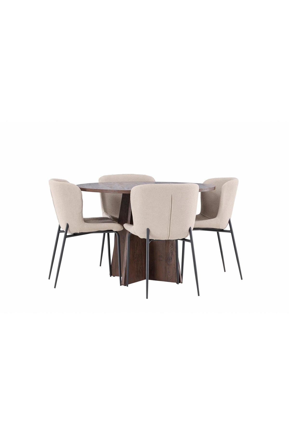 Bootcut Matbord med Modesto Stolarna – MDF
