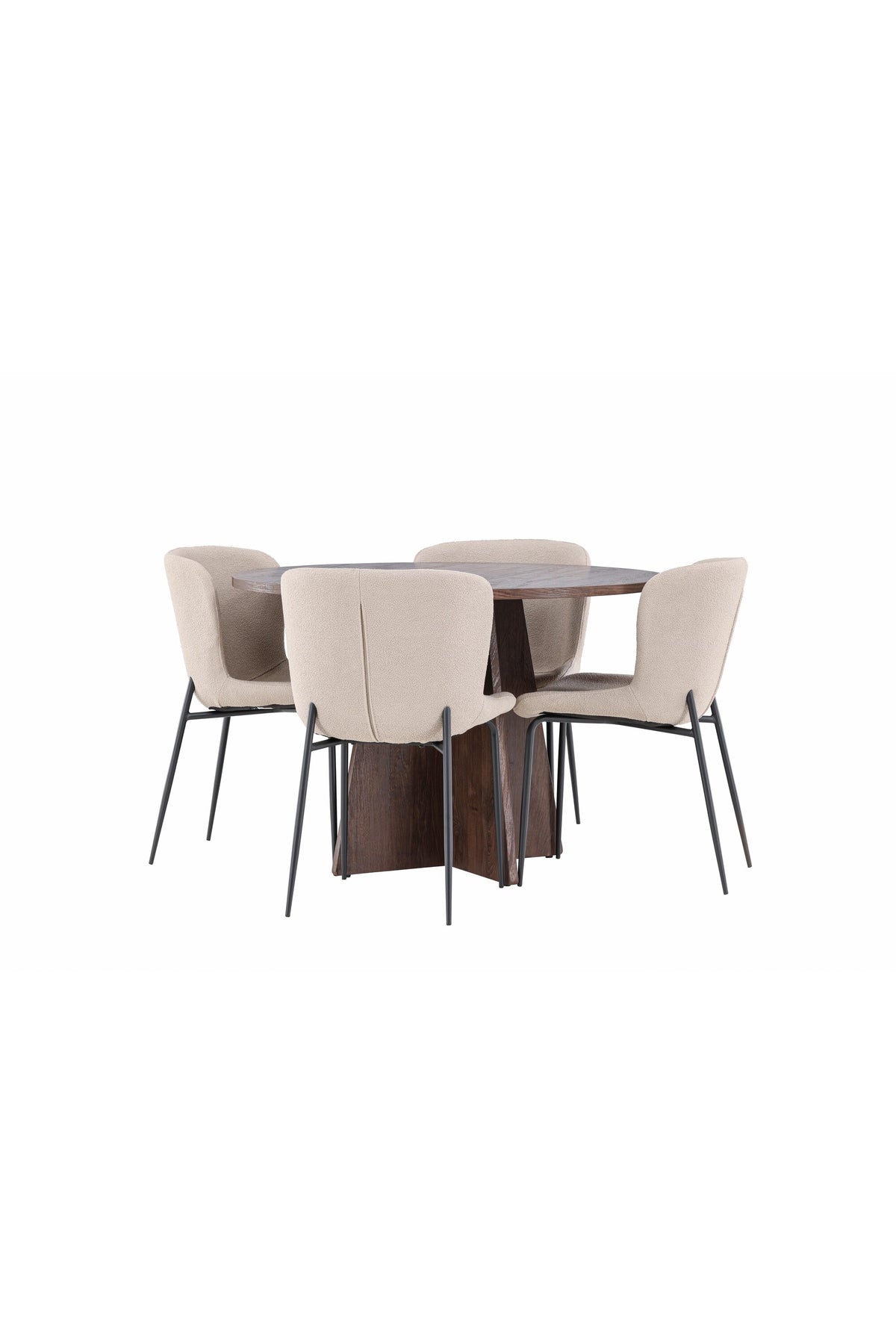 Bootcut Matbord med Modesto Stolarna – MDF