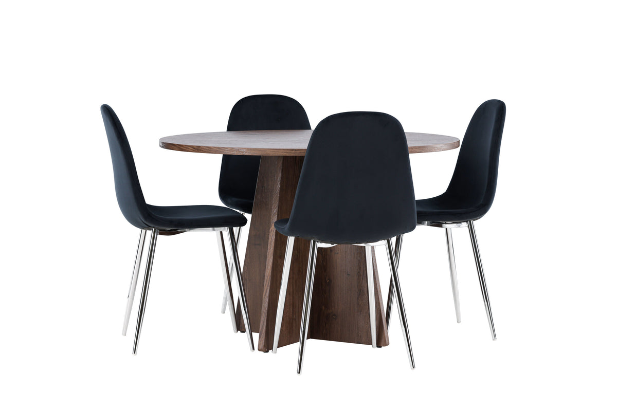Bootcut Matbord med Polar Stolarna – MDF